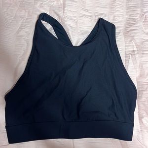 black fabletics sports bra NWOT